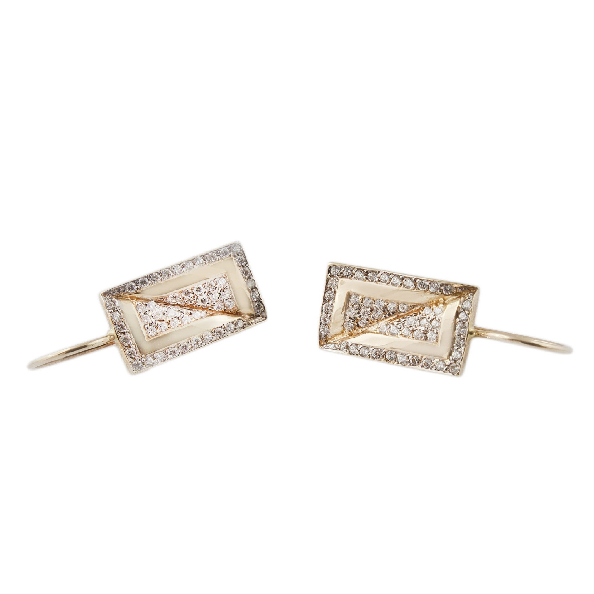 Eleganckie złote kolczyki - 5,760 g