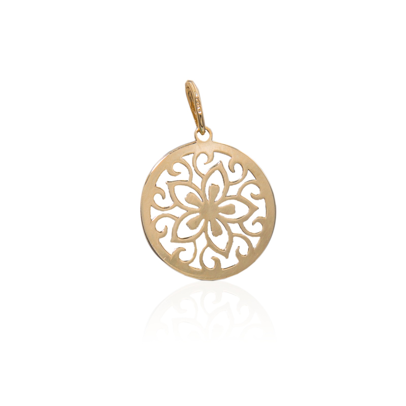 Złoty wisiorek mandala - 0,700 g