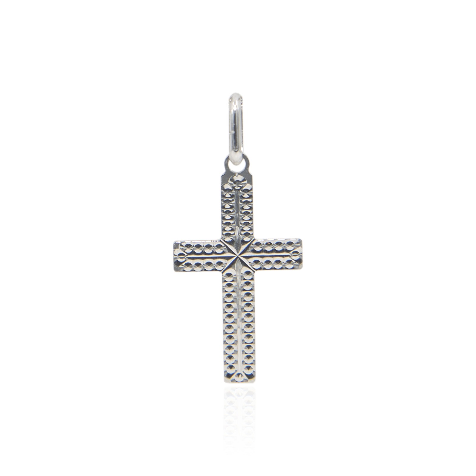 KOMUNIA ŚWIĘTA Srebrny komplet łańcuszek z krzyżykiem - obrazek 3